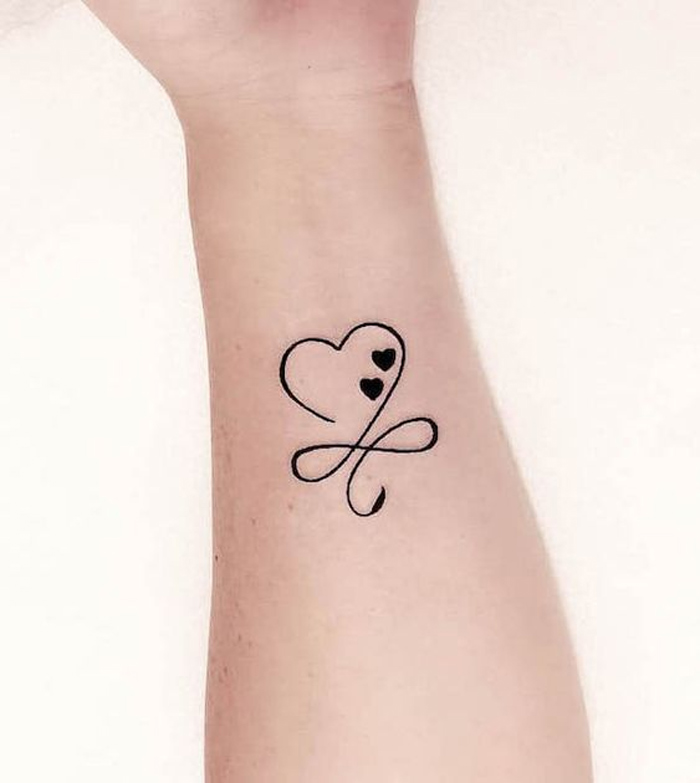 Designer Heart Shaped Tattoo