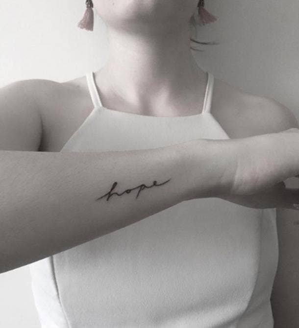 meaningful one-word tattoos