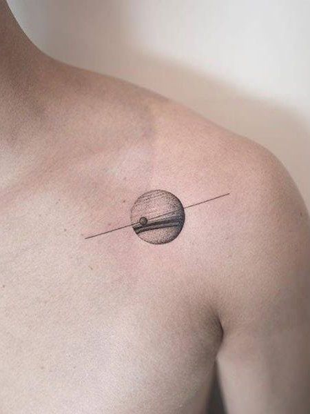 collarbone tattoo for men