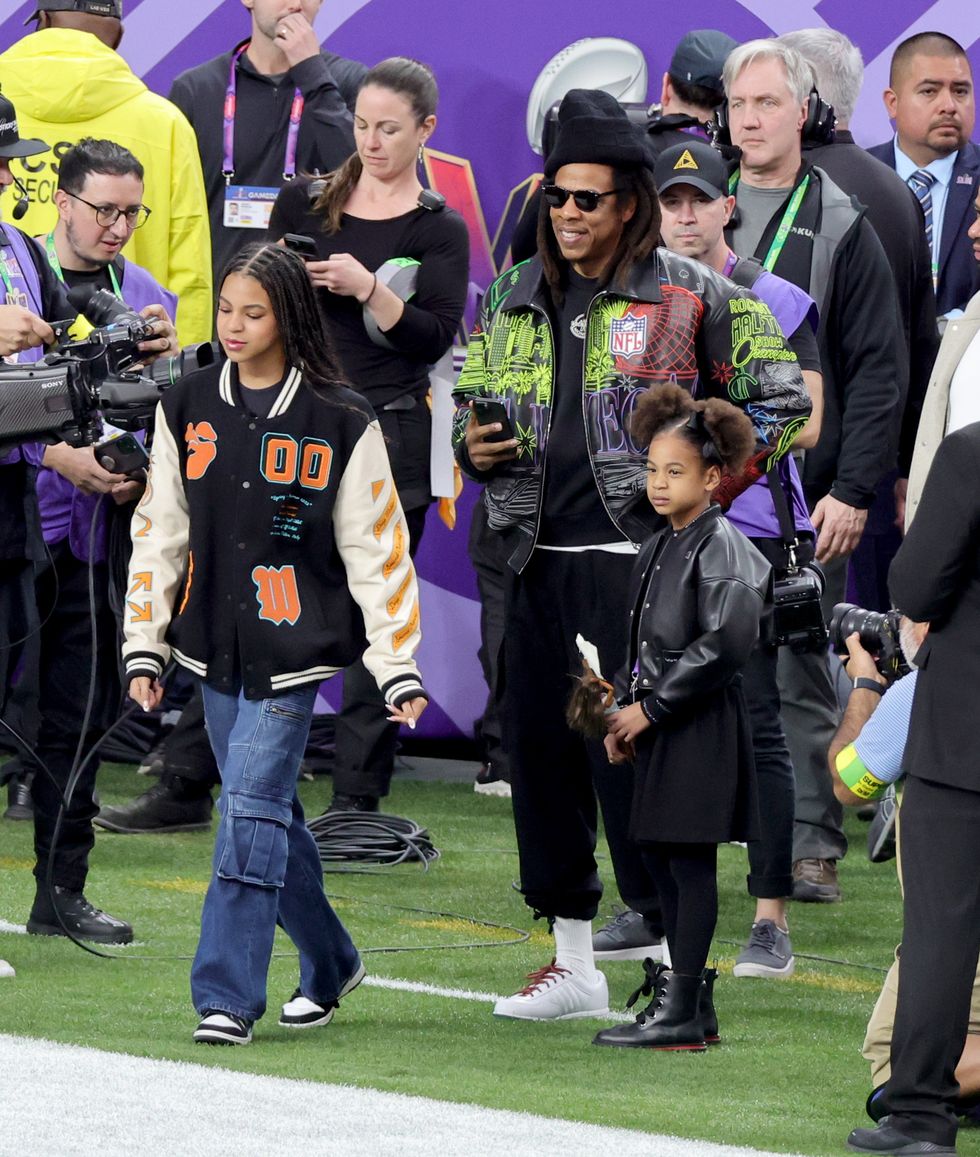 See Photos of Blue Ivy and Rumi Carter at Super Bowl 2024