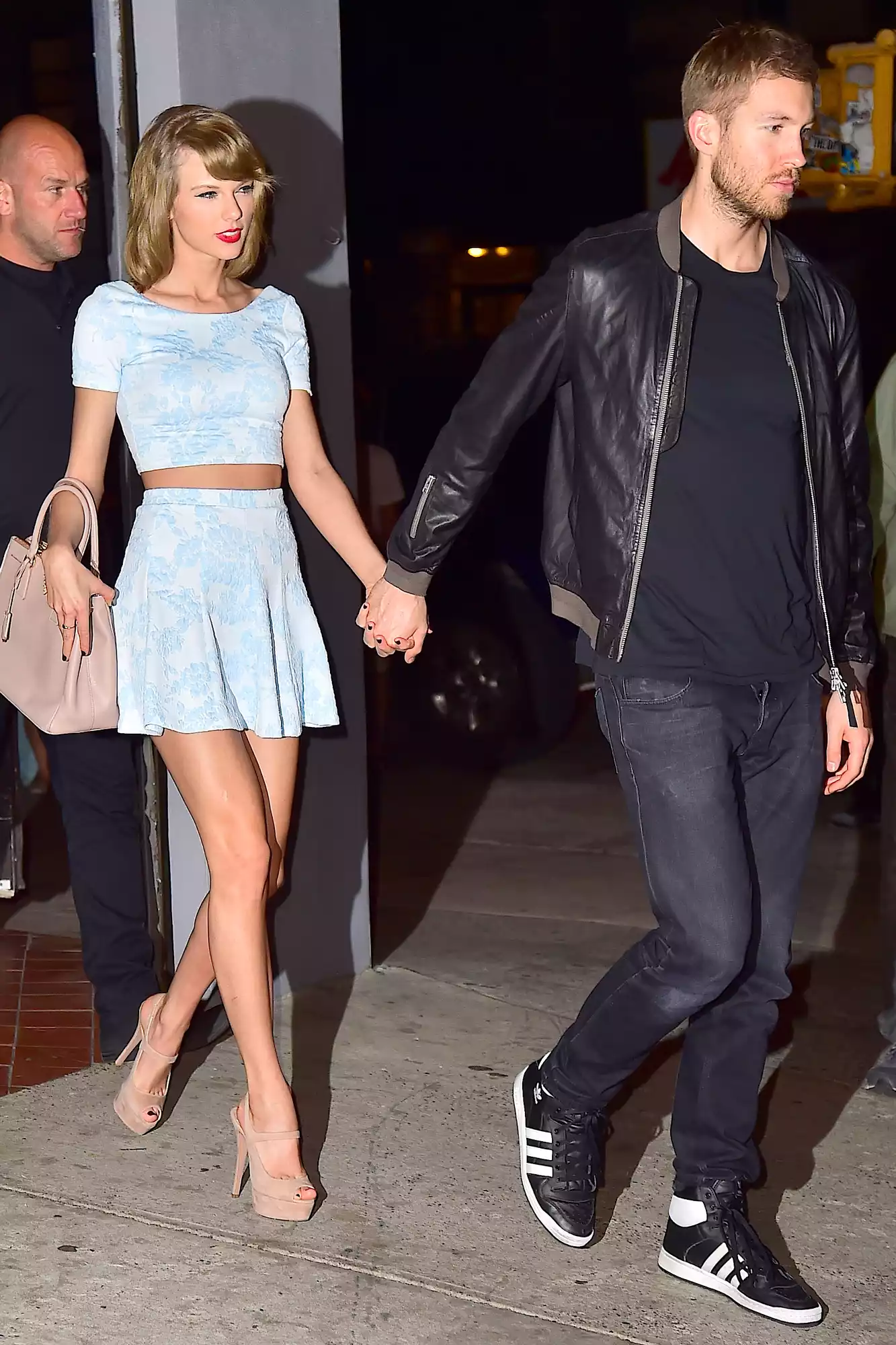 Taylor Swift and Calvin Harris are seen in Soho on May 26, 2015 in New York City