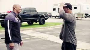 Dwayne Johnson surprises stunt double with brand new truck - ABC News