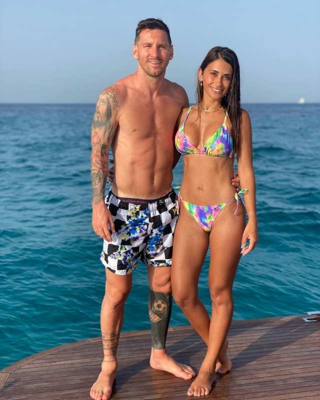 Lionel Messi holidays with wife Antonela Roccuzzo and kids, see photos | Photogallery - ETimes