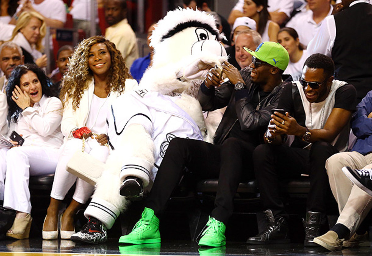 Serena Williams sits courtside with Usain Bolt at Game 4 of the NBA Finals  - Sports Illustrated