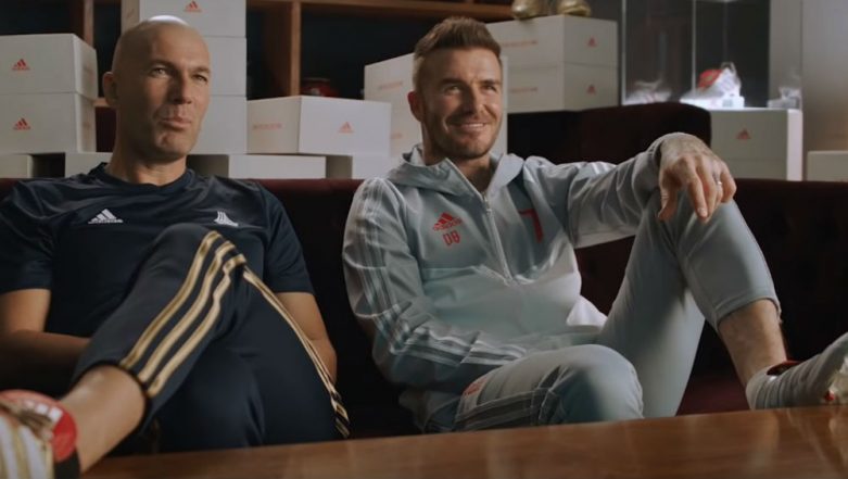 Zinedine Zidane and David Beckham Come Together in This Latest Adidas Ad  With Their 'Iconic Shoes', Watch Video |  LatestLY