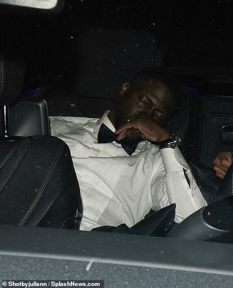 Birthday boy: After dancing the night away with a slew of star-studded guests including; Le Bron James, Usher and Gabrielle Union, the actor, 40, looked worse for wear