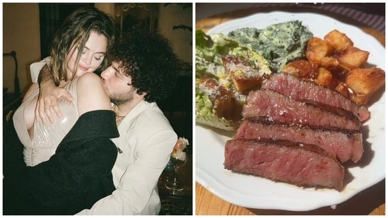 Selena Gomez loves Benny Blanco's steak?