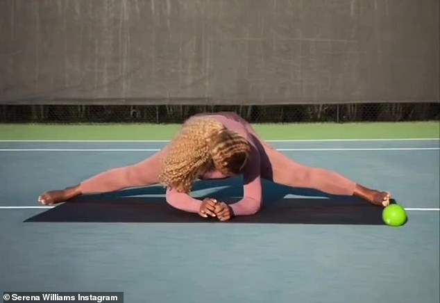 She showed off her glowing visage while simultaneously getting a workout in and promoting her makeup brand, Wyn Beauty