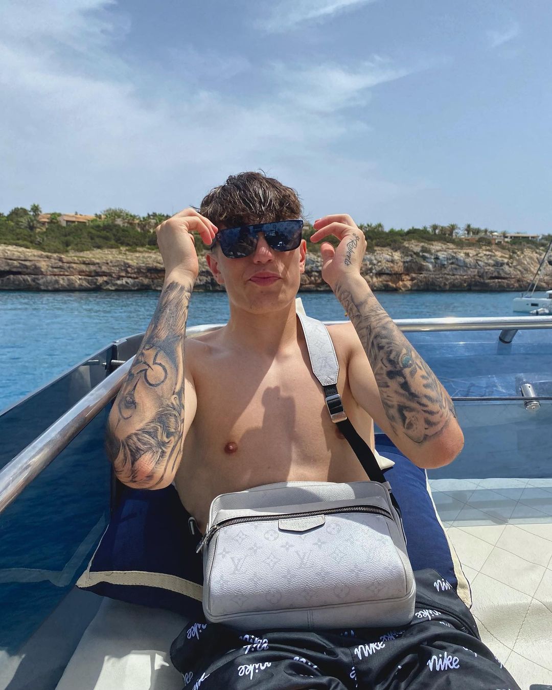 Manchester United youngster Alejandro Garnacho is enjoying a holiday in Ibiza