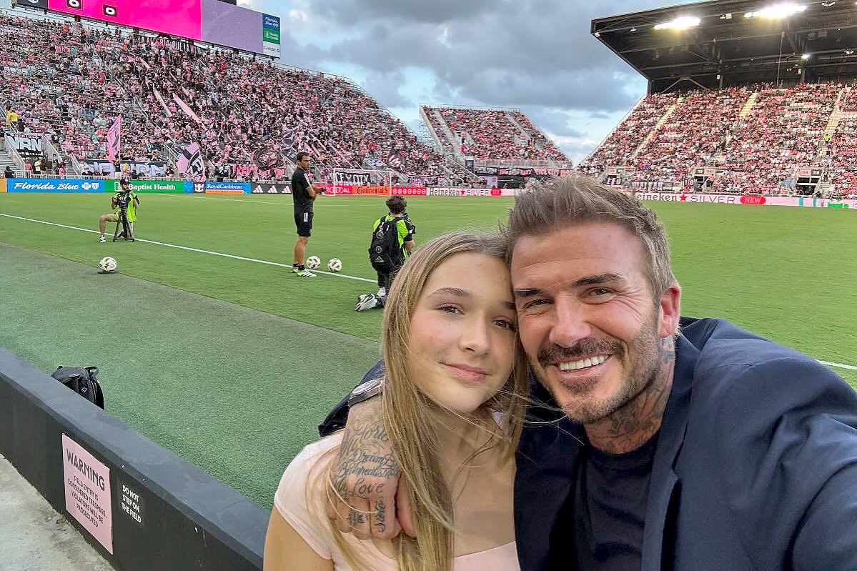 David Beckham Posts Sweet Pic with Daughter Harper After Inter Miami Game