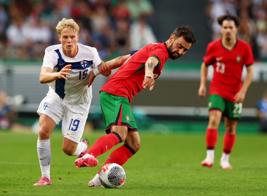 Portugal survive late scare in 4-2 friendly win over Finland