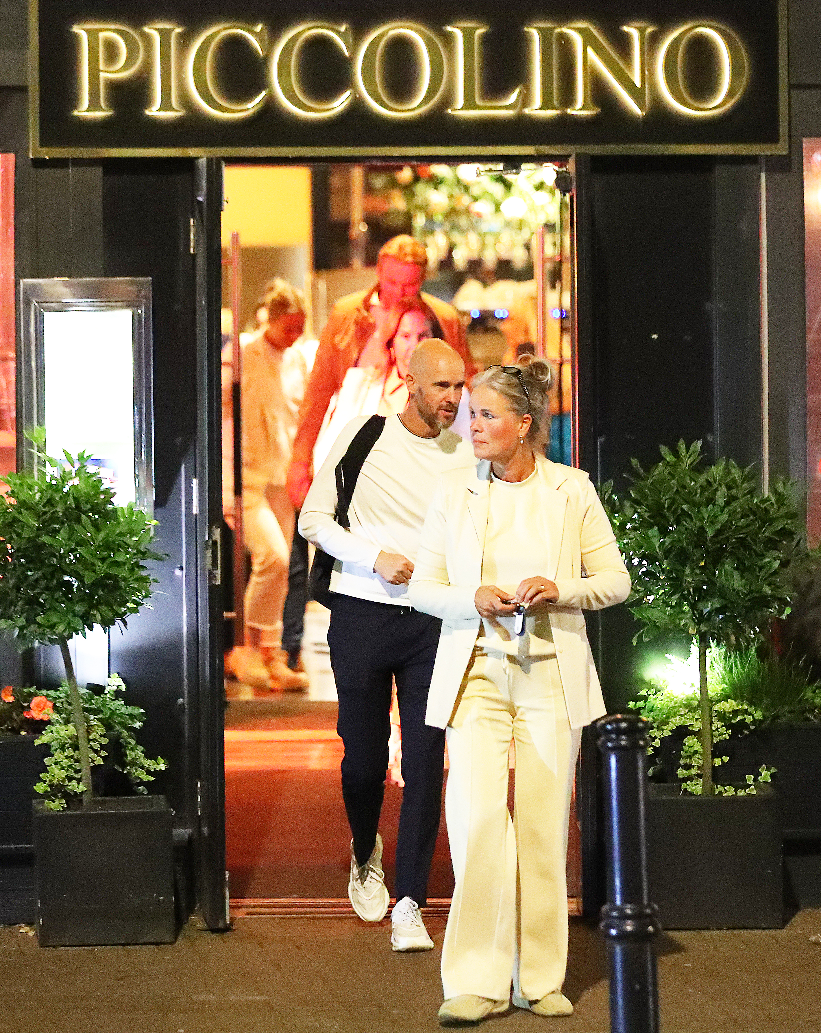 Erik ten Hag enjoyed dinner out at Piccolino in Hale on Sunday night