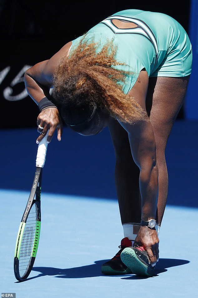 Grand slam titan Williams (pictured) looked set to take home a third set win and progress to the semi-finals as she was up 5-1