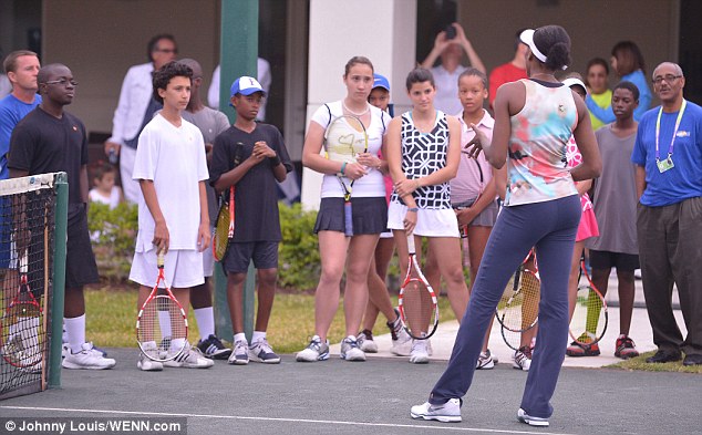 Follow your dreams: Venus talks to the children about their aspirations