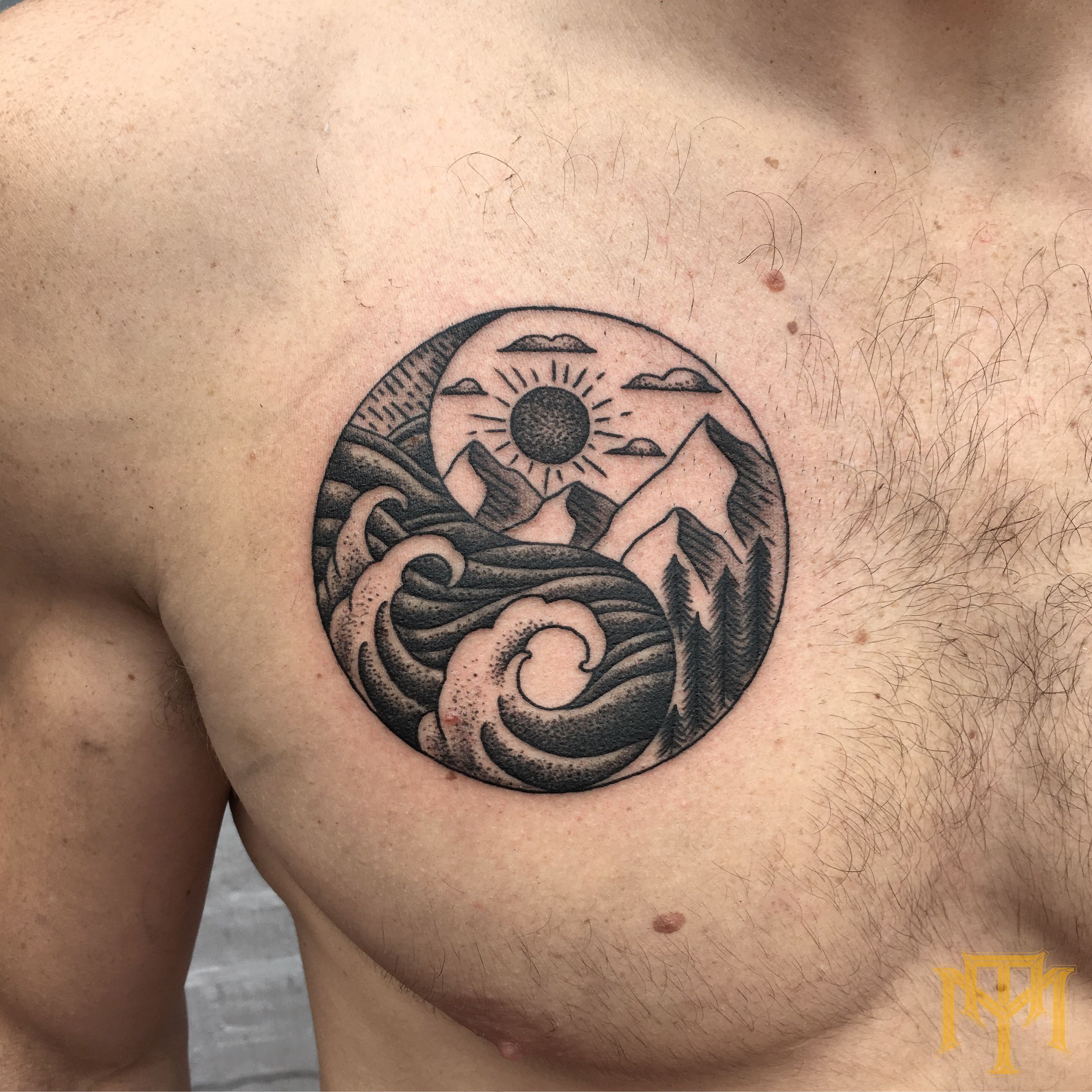 Yin And Yang Tribal Tattoo