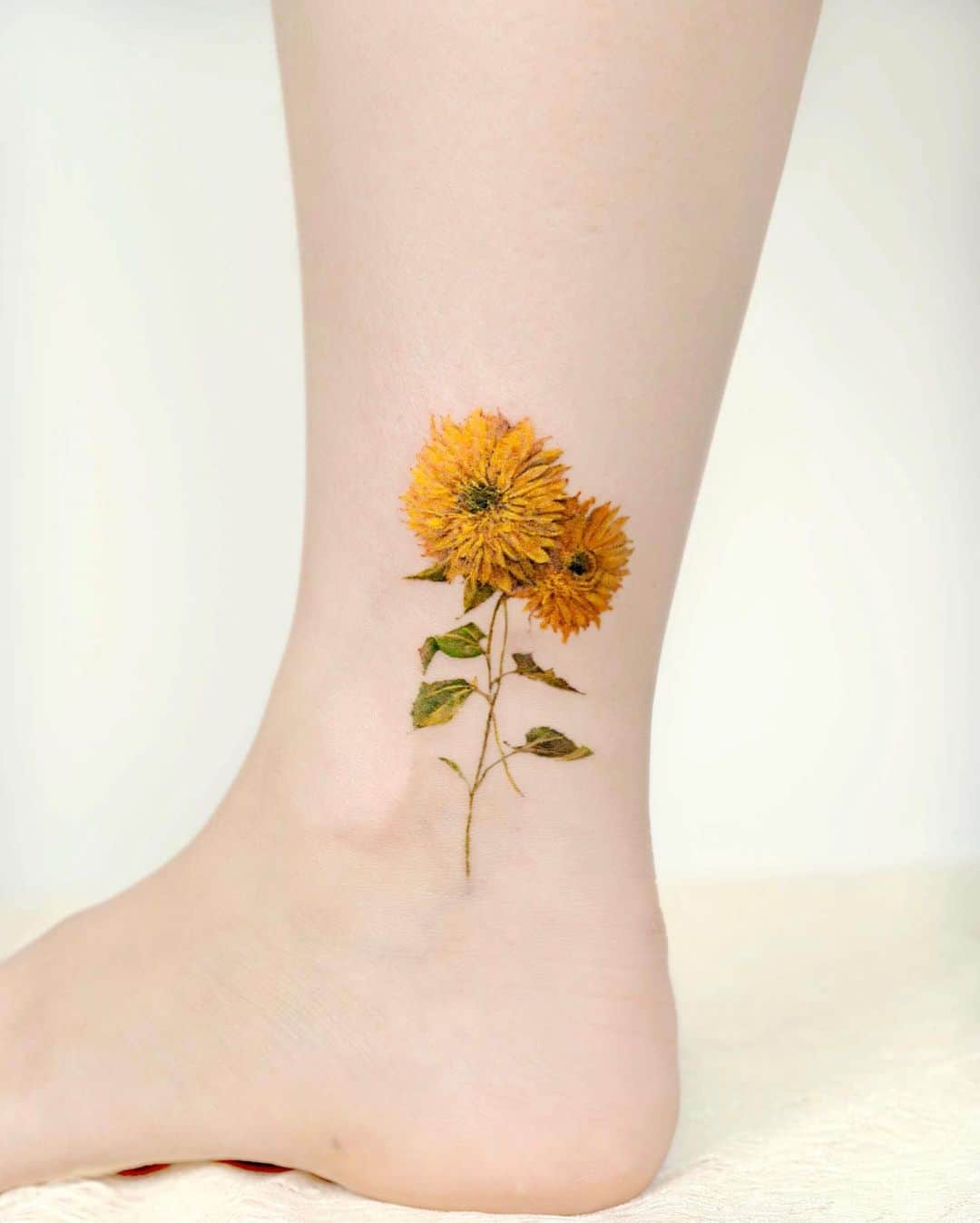 Flower tattoo by tilda tattoo