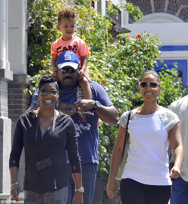 Three generations: Alicia, her parents and her young son were lucky enough to take in an exciting new city together