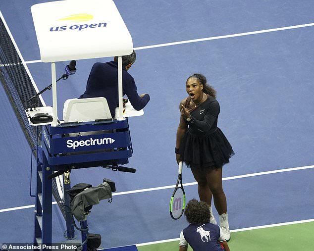 Making headlines: While the on-stage talk was mostly geared towards fashion, O'Hagan did touch on Williams' dispute with the match umpire. The 23-time Grand Slam champion received three code violations and was penalized one game for slamming her racket and arguing with the ump. She was later fined $17,000