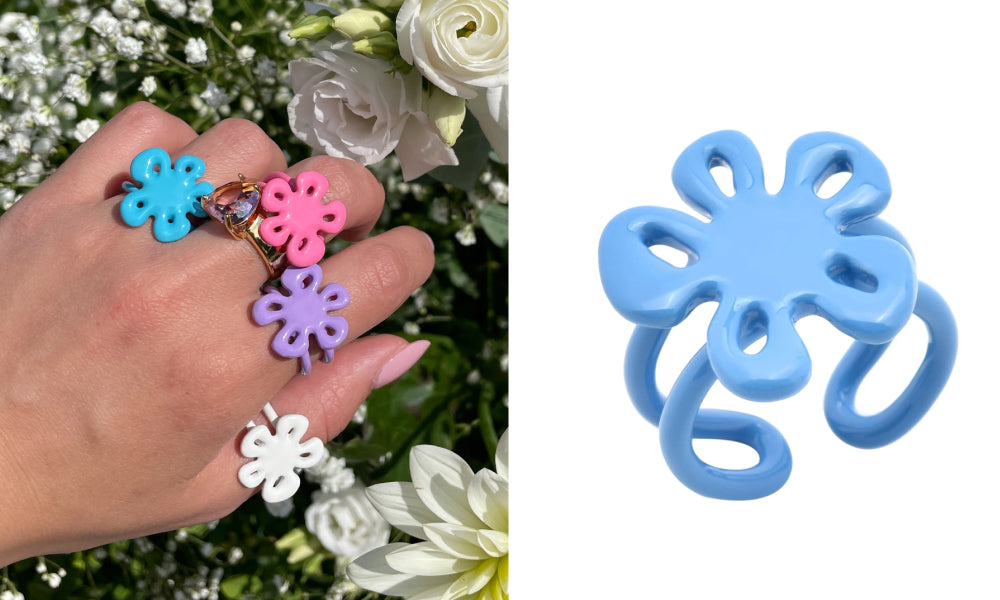 doja cat flower rings