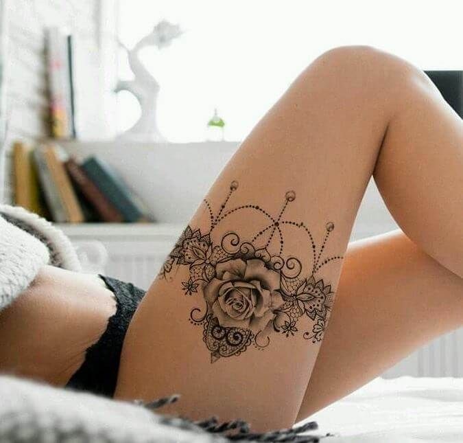 20 Appealing Lace Tattoo Designs For Girls Loving To Flaunt Their Charms